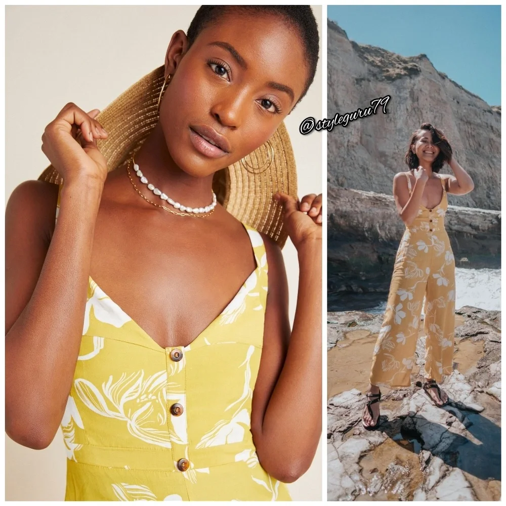 NWT, Anthropologie, Faithfull Gemma Jumpsuit - Picture 4 of 6